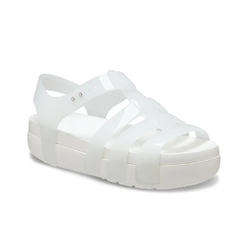 Crocs Splash Glossy Fisherman Sandal 'White' Women's-2