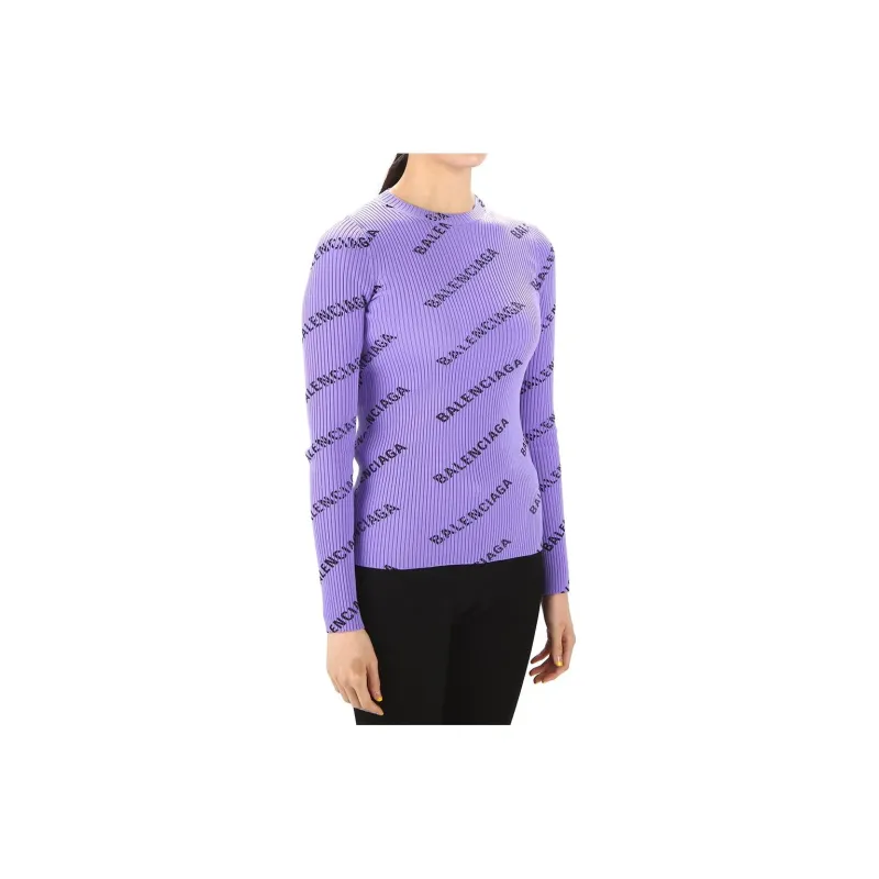 Balenciaga T Shirts Women's Purple-2