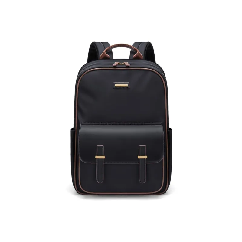 GOLF Fabric Synthetic Leather Backpack Large Size Women's Apricot/Elegant Black-7