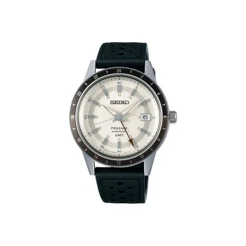 SEIKO Presage Collection Automatic Mechanical Movement Cow Leather Strap Watch 40.8mm Men's Watches Silver Dial SARY231