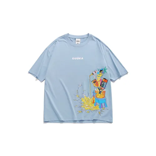 Guuka T-Shirts Men Pink/Blue