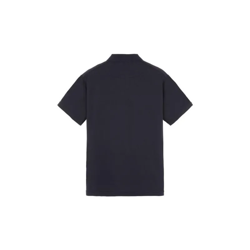 STONE ISLAND Logo Patch Short Sleeved Polo Shirt-1