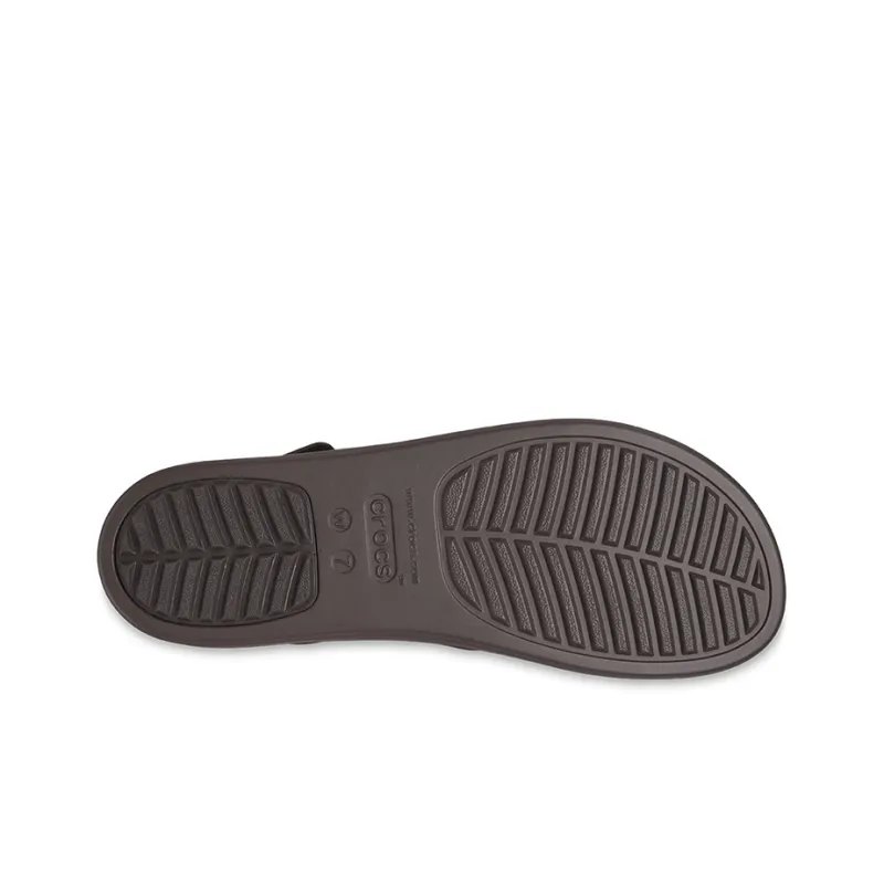 Crocs Brooklyn Croco Low Espresso Sandal 'Brown' Women's-5