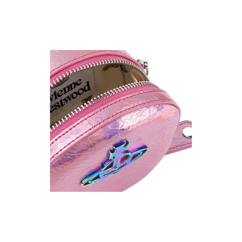 Vivienne Westwood Polyurethane Shoulder Bag, Crossbody Bag Women's Pink-2