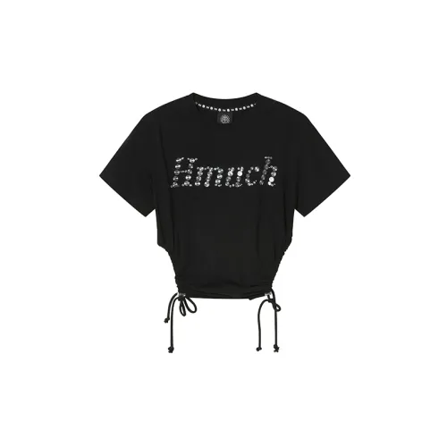 TCH T-Shirts Women's Black Base With Silver Logo