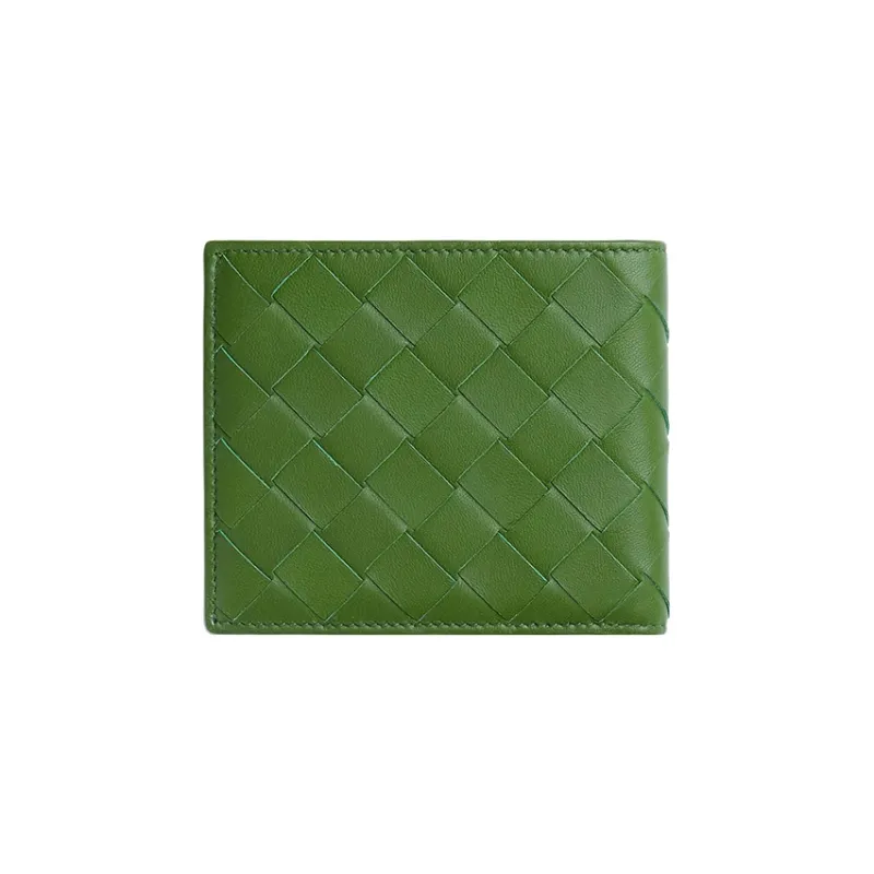 Bottega Veneta Calfskin Wallet Men's Avocado Green-1