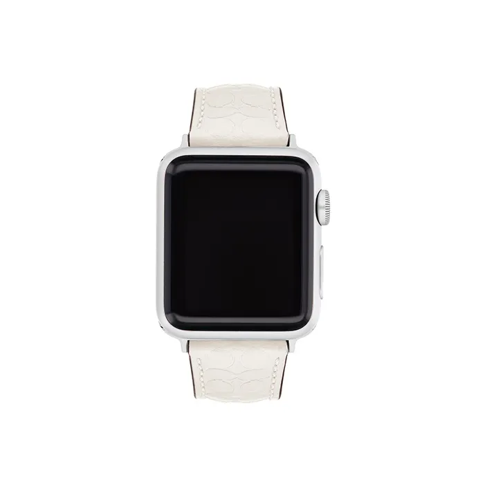 COACH Apple Compatibility Watch Band Cowhide Leather Material-0