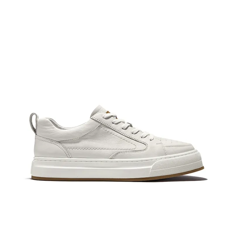 Hautton Jeans Stylish Skateboarding Shoes Men's White-1
