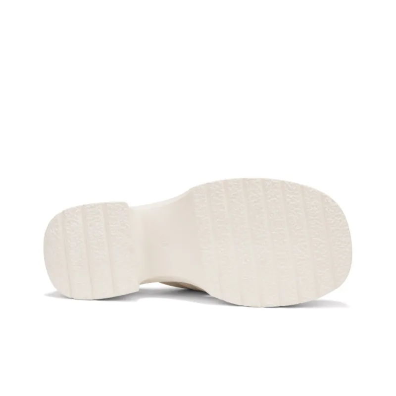 OMS Slide Slippers Women's Beige/Light Yellow-13