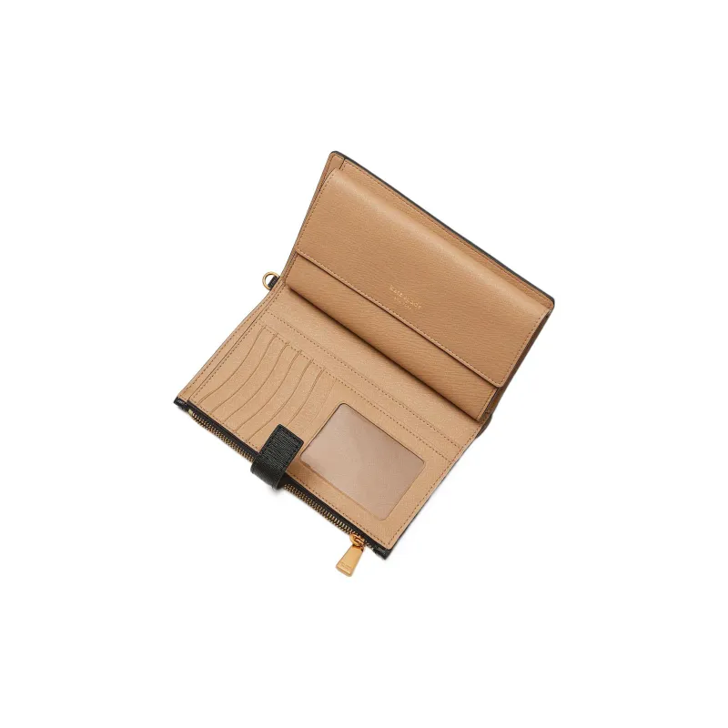 Kate Spade Leather Coin Purses Wallets Women's Brown & Black-3