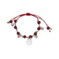 Fu Character Pendant Agate Bracelet