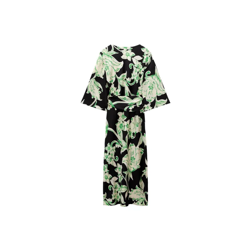 ZARA Short-Sleeved Dresses Women's Black-1