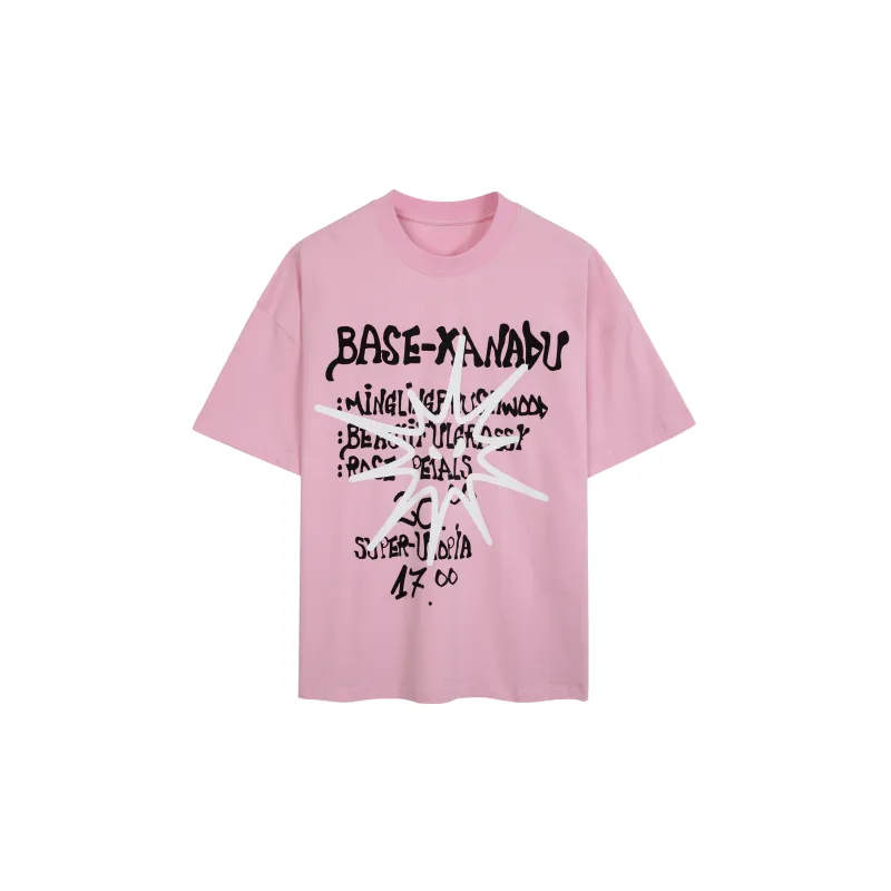 B.X T-Shirts Unisex Pink-1