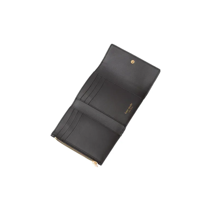 Kate Spade Katy Leather Card Holder Wallet Women's Black-1