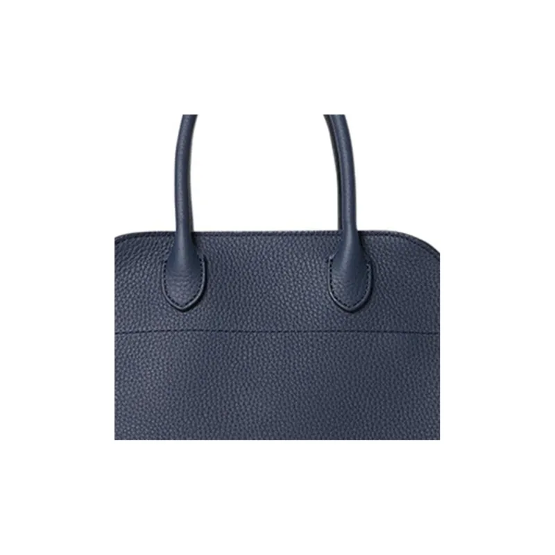 THE ROW Margau Leather Tote Bag Shopping Bag Handbag Women's Dark Blue-4