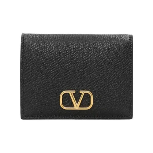 Valentino Leather Wallet Women's Black