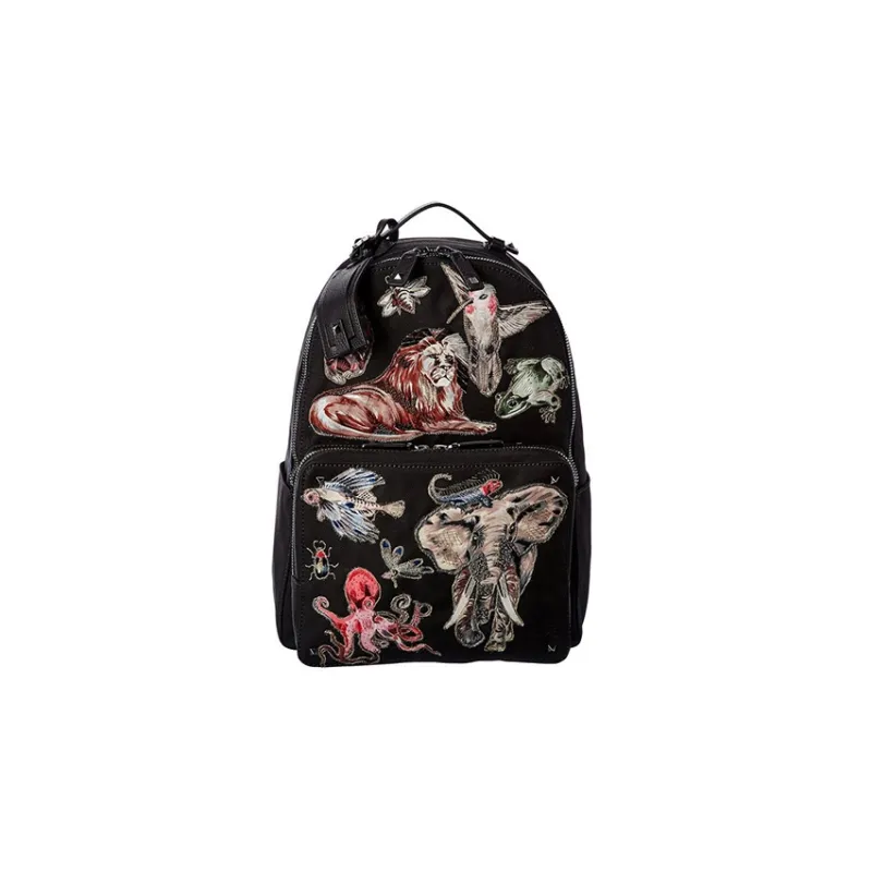 Valentino Canvas Backpack Regular Men's Black-0