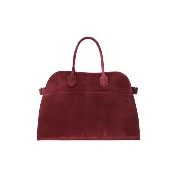 THE ROW Margau Soft Suede Tote Bag Shopping Bag Handbag Regular Women's Red