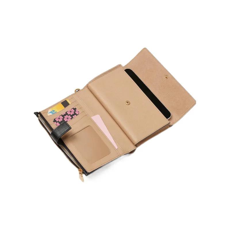 Kate Spade Leather Coin Purses Wallets Women's Brown & Black-2