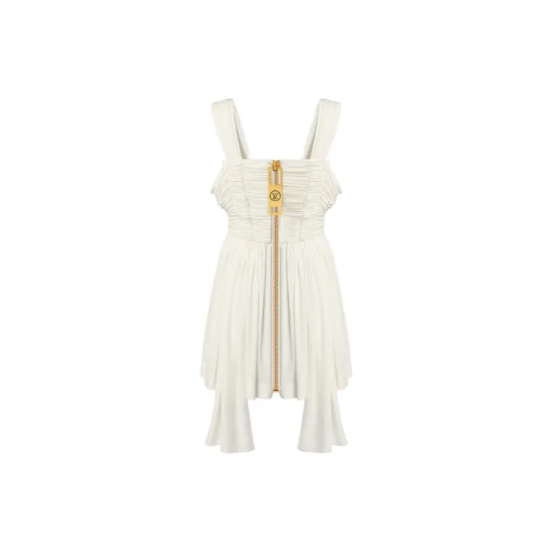LOUIS VUITTON Sleeveless Dresses Women's White-1