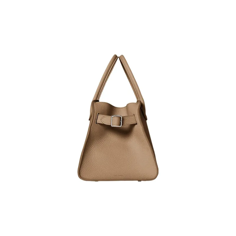 THE ROW Margau Leather Tote Bag Shopping Bag Handbag Women's Taupe-2
