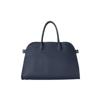 THE ROW Margau Grained Calfskin Tote Bag Shopping Bag Handbag Regular Women's Deep Navy Blue