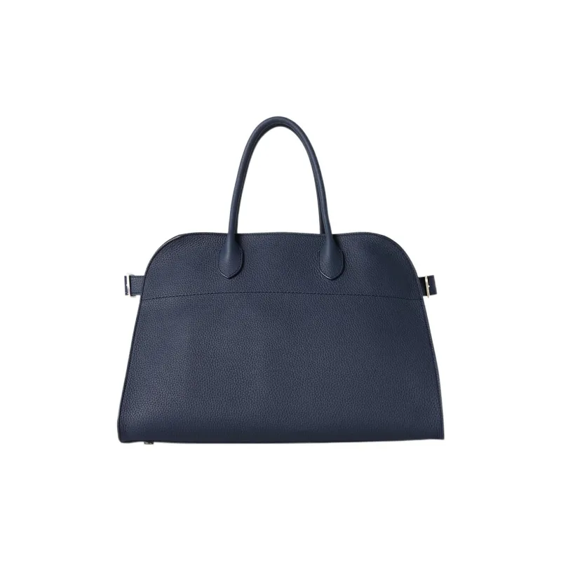 THE ROW Margau Grained Calfskin Tote Bag Shopping Bag Handbag Regular Women's Deep Navy Blue-0