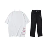 Set (white T-shirt + black jeans)