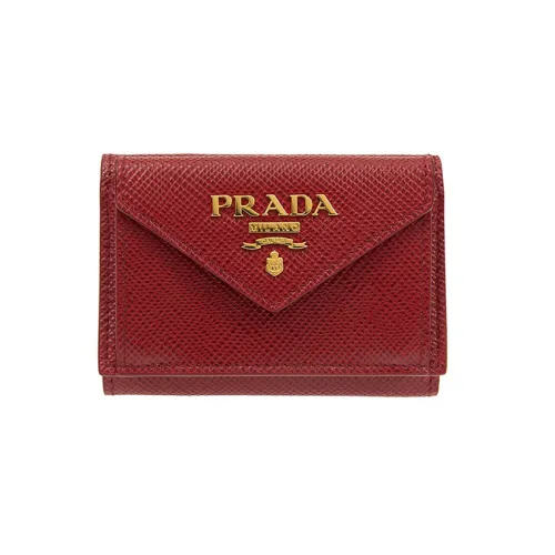 PRADA Coin Purses Wallets Women's Red