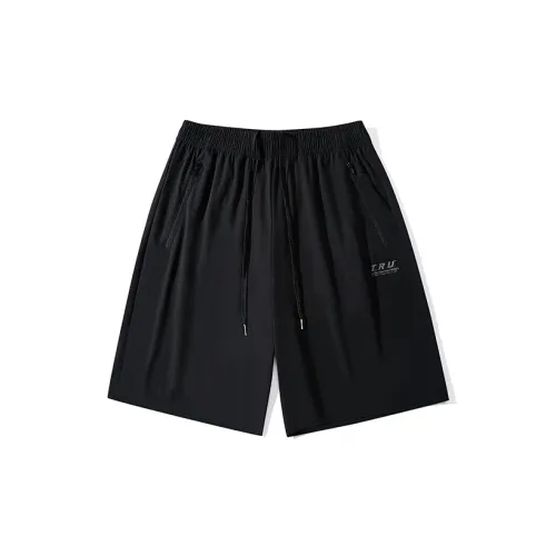 361° Casual Shorts Unisex Pure Black