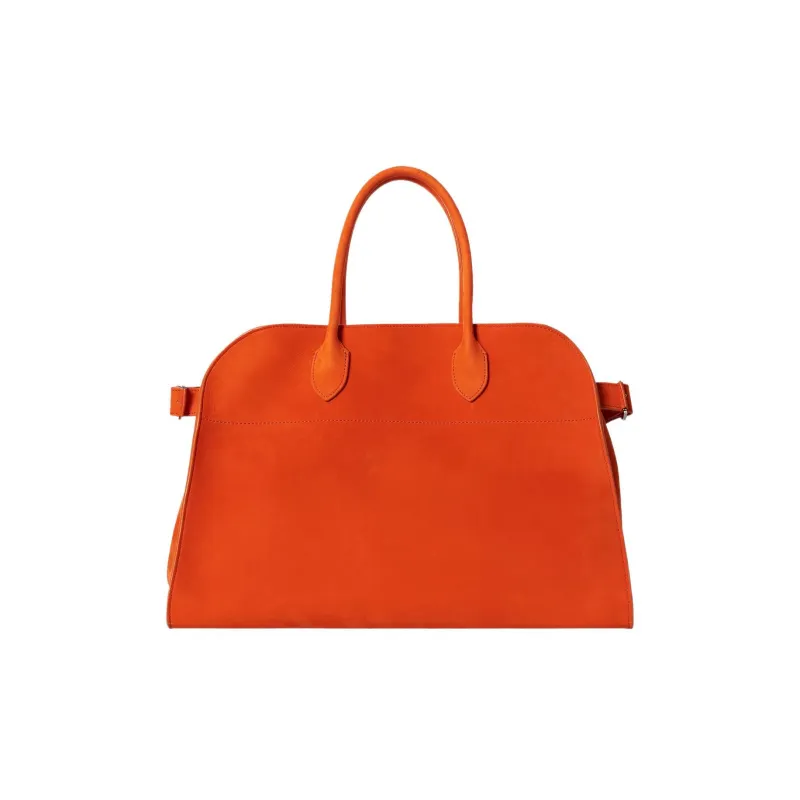 THE ROW Margau Smoothing Calfskin Nappa Leather Tote Bag Shopping Bag Handbag Women's Orange-0
