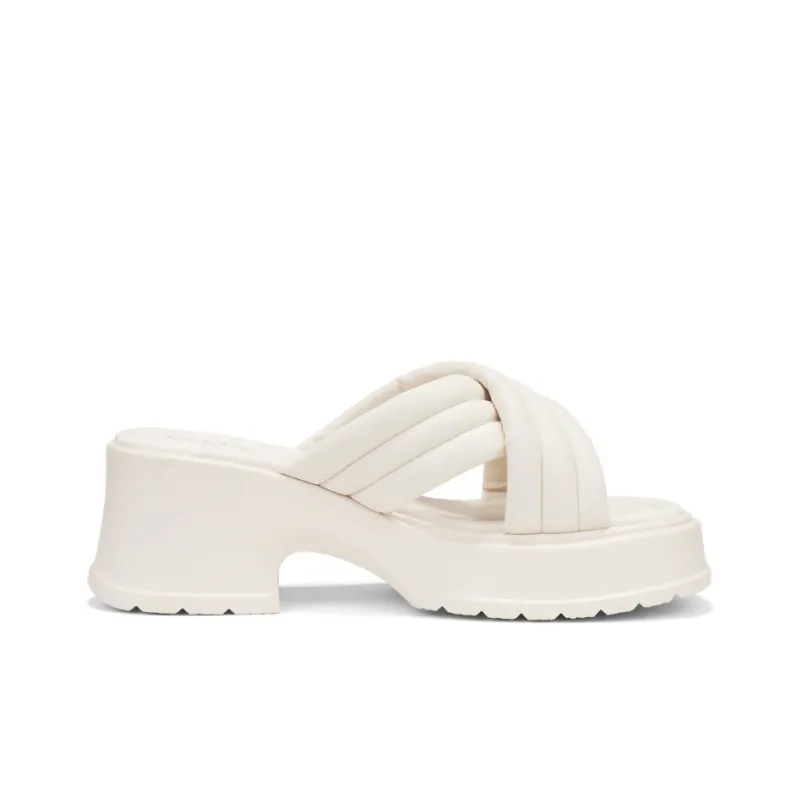 OMS Slide Slippers Women's Beige/Light Yellow-9
