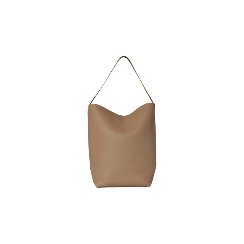 THE ROW N/S Park Cow Leather Bucket Bag, Tote Bag, Shopping Bag, Shoulder Bag, Handbag Tubas Women's Taupe-0