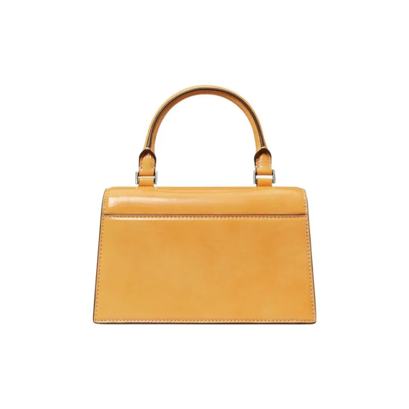 TORY BURCH BON Cow Leather Shoulder Bag, Crossbody Bag, Handbag Mini Women's Mango Yellow-2