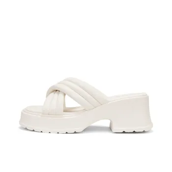OMS Slide Slippers Women's Beige/Light Yellow