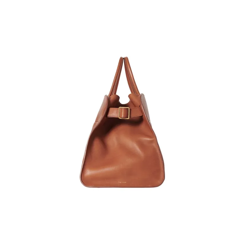 THE ROW Margau Leather Tote Bag Shopping Bag Handbag Women's Brown-2