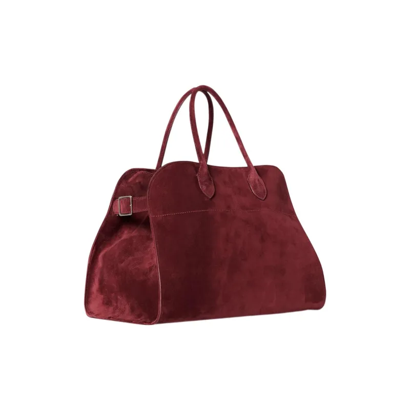 THE ROW Margau Soft Suede Tote Bag Shopping Bag Handbag Regular Women's Red-1