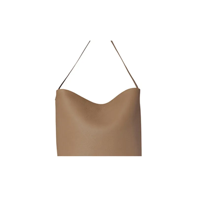THE ROW N/S Park Cow Leather Bucket Bag, Tote Bag, Shopping Bag, Shoulder Bag, Handbag Tubas Women's Taupe-3
