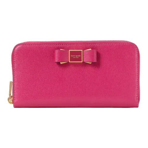 Kate Spade Leather Clutches Wallets Small Size Women's Red