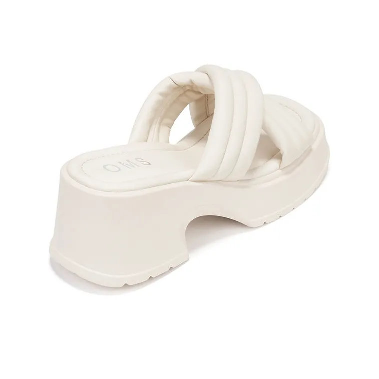 OMS Slide Slippers Women's Beige/Light Yellow-11