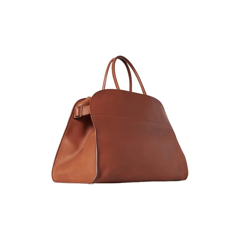 THE ROW Margau Leather Tote Bag Shopping Bag Handbag Women's Brown-1