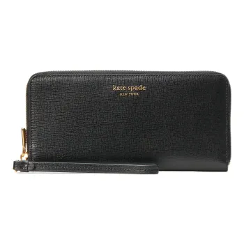 Kate Spade Leather Wrist Bag Clutch Coin Purse Wallet Small Size Women's Black