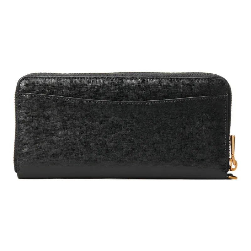 Kate Spade Leather Wrist Bag Clutch Coin Purse Wallet Small Size Women's Black-2