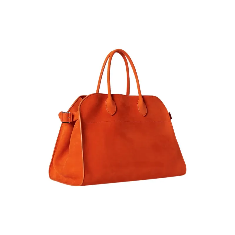 THE ROW Margau Smoothing Calfskin Nappa Leather Tote Bag Shopping Bag Handbag Women's Orange-1