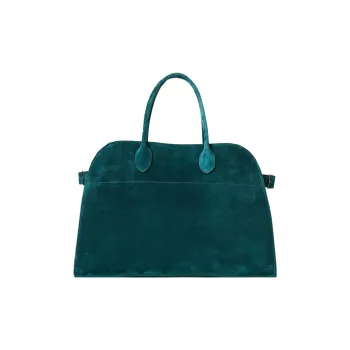THE ROW Margau Soft Suede Tote Bag Shopping Bag Handbag Regular Women's Turquoise