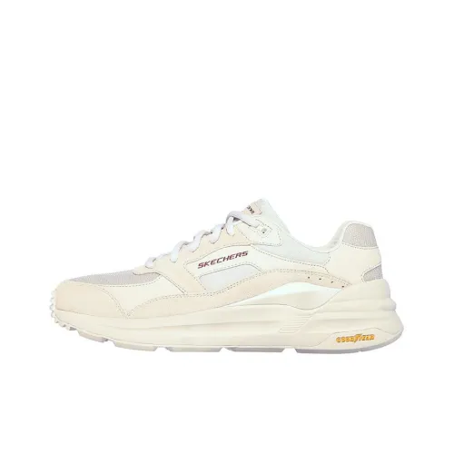 Skechers Global Jogger Running Shoes Men Low-Top Off White