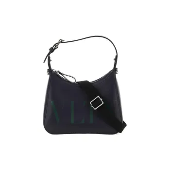 Valentino GARAVANI Leather Hobo Handbag Hobo Bag Shoulder Bag Crossbody Bag Handbag Men's Black Green