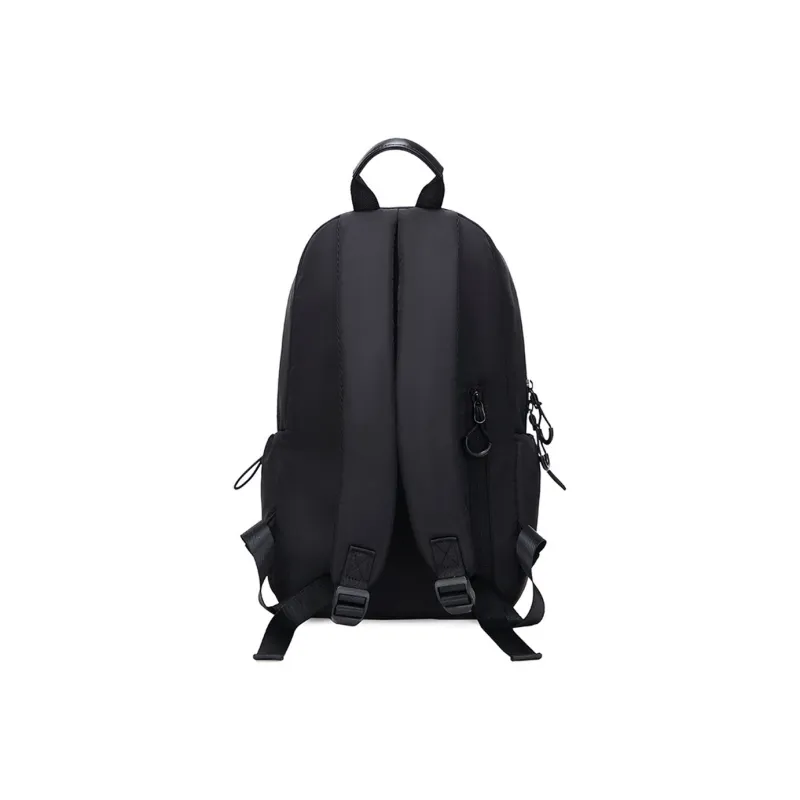 NOMK Nylon Canvas Backpack Small Size Unisex Black-3
