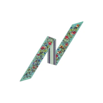 DIOR Miss DIOR Millefiori Series Silk Scarves Women's Green