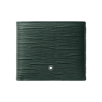 MONTBLANC Cow Leather Wallet Men's British Green
